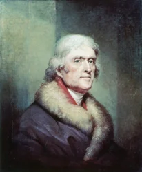 Portrait de Thomas Jefferson (1743 - 1826) par Rembrandt Peale (1778 - 1860).