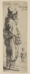 Un paysan répondant : Dats niet, 1634