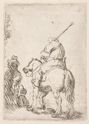 Un soldat coiffé d