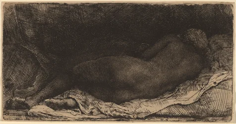 Femme noire allongée