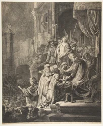 Le Christ devant Pilate : la grande planche, 1636