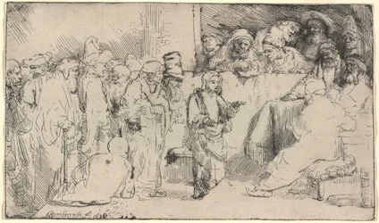 Le Christ discutant avec les docteurs : une esquisse