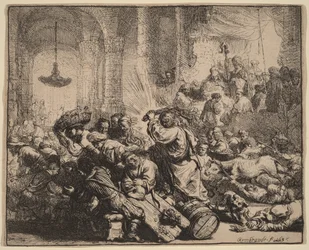 Le Christ chassant les changeurs du Temple