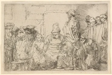 Christ assis disputant avec les docteurs