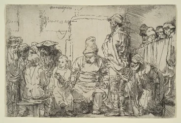 Christ assis disputant avec les docteurs