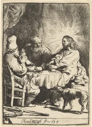 Le Christ à Emmaüs : la plus petite plaque