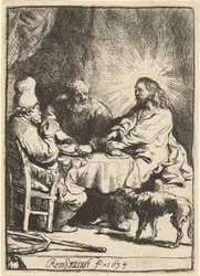 Le Christ à Emmaüs : le petit plateau