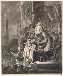 Jésus devant Pilate : grande planche