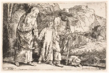 Le Christ entre ses parents, au retour du temple