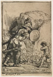 David et Goliath, 1655