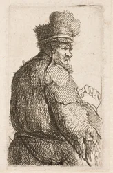 Vieil homme vu de dos