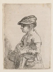 Jeune fille au panier