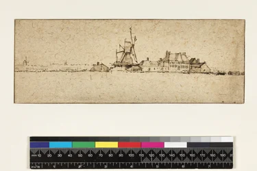 Het Molentje, vers 1654 (plume et encre avec lavis et gouache sur papier)