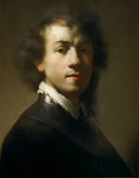 Jeune autoportrait en guerrier