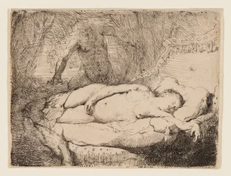 Jupiter et Antiope : Petite planche