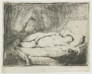 Jupiter et Antiope : petite plaque