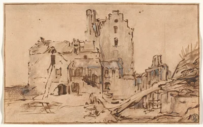 Le château de Kostverloren en décrépitude