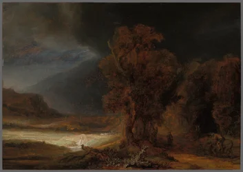 Un paysage illustrant la parabole du bon Samaritain