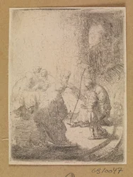 Le Christ enfant et les docteurs. Petite plaque