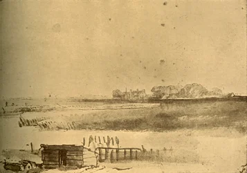 Dessin de paysage, vers 1630