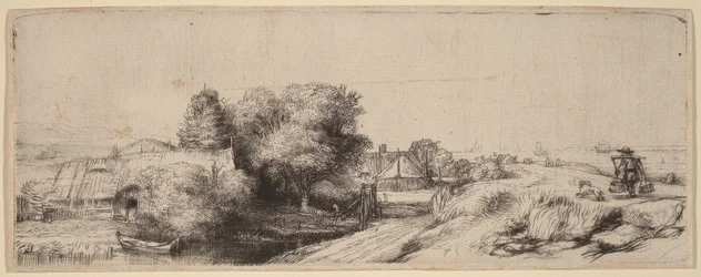 Paysage avec un laitier