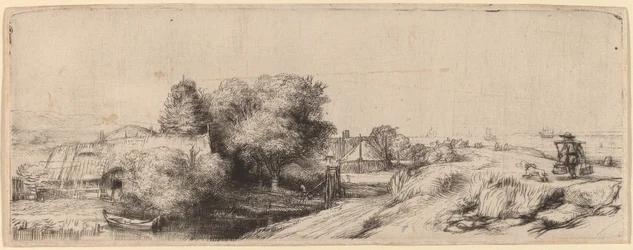 Paysage avec un laitier, vers 1650