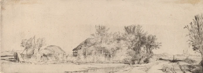 Paysage avec une route à côté d