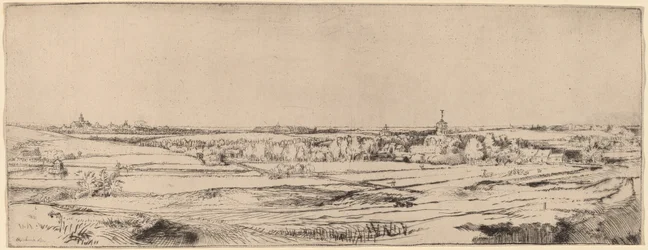 Paysage avec vue sur Haarlem (Le champ du peseur d