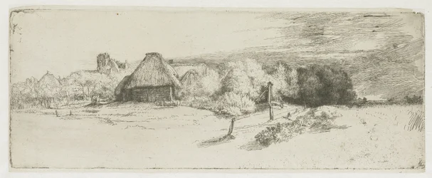 Paysage avec une ferme et la « maison à la tour »