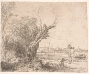 Paysage. "De Omval"