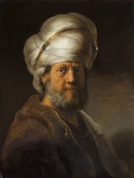 Homme en vêtements orientaux