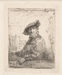 Un homme dans une tonnelle