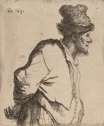 Paysant avec les Mains Derrière le Dos
