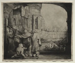 Pierre et Jean guérissant le paralytique à la porte du Temple