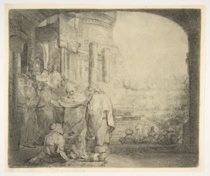 Pierre et Jean guérissant le paralytique à la porte du Temple, 1659