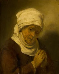 Femme en prière, vers 1660