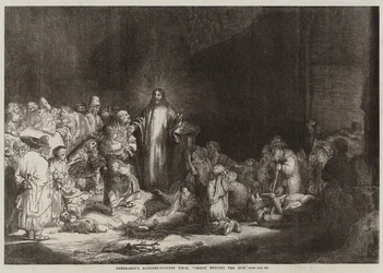 Le Cent-Guilder de Rembrandt, Christ guérissant les malades