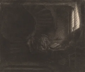 Saint Jérôme dans une chambre sombre, 1642