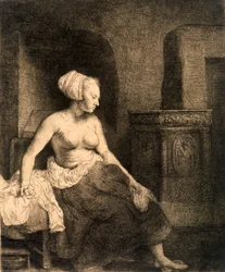Nu féminin assis, 1658