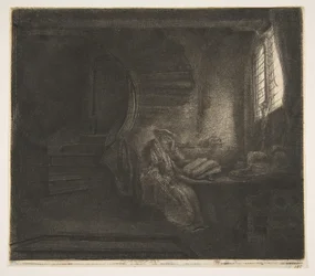 Saint Jérôme dans une chambre sombre, 1642