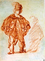 Acteur debout, années 1630