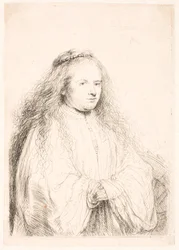 Étude de Saskia en Sainte Catherine (la "Petite mariée juive")