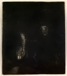 La fuite en Égypte (une pièce de nuit)