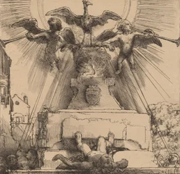 Le Phénix ou la statue renversée, 1658