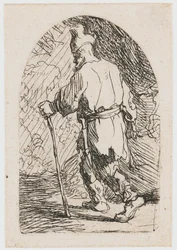 La fuite en Égypte : une esquisse : saint Joseph
