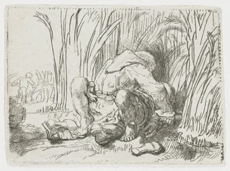 Le moine dans le champ de maïs