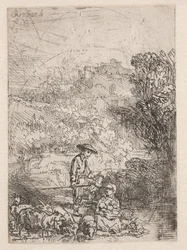 Le berger et sa famille