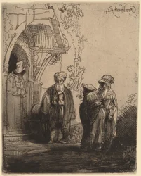 Trois Figures Orientales (Jacob et Laban ?)