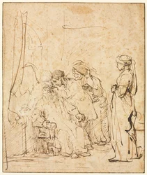 Tobie guérissant la cécité de son père, vers 1640-45