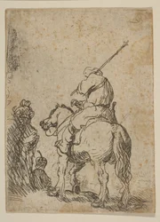 Soldat turbané à cheval, vers 1629